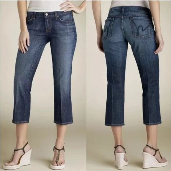 Citizens‎ of Humanity Kelly #063 Stretch Low Waist Cropped Jeans - 27 - Picture 1 of 14